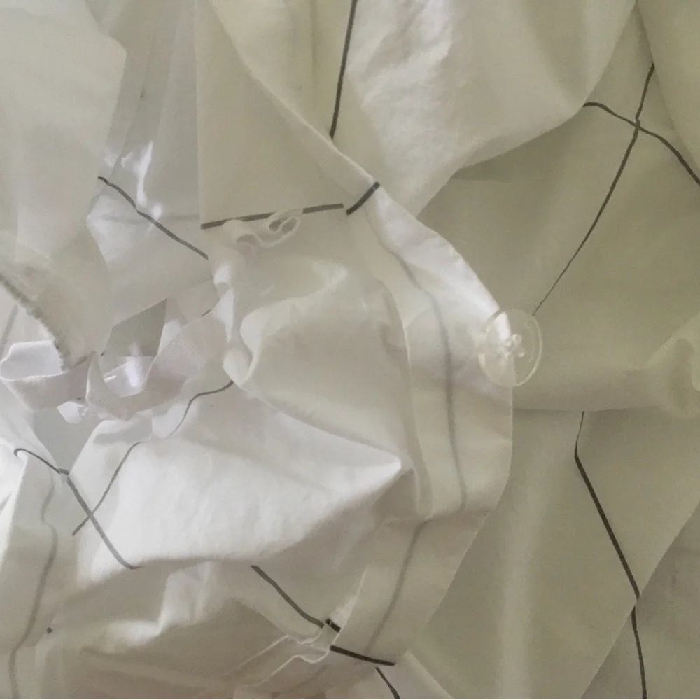 Brooklinen luxury percale duvet cover in window pane